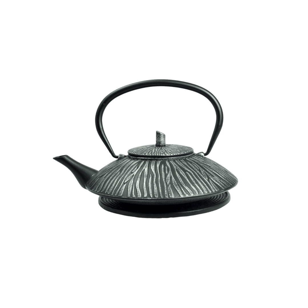 Théière en fonte Shimauma 1L - Argent/Noir